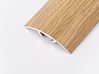 Порог (стык) Русский профиль  разноуровневый декорированный с дюб, 30*2700 мм, Дуб светлый